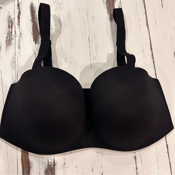 Soma Other - Soma Enbliss Stay Put Strapless Bra Womens‎ 34DD Black Multi-Way Padded